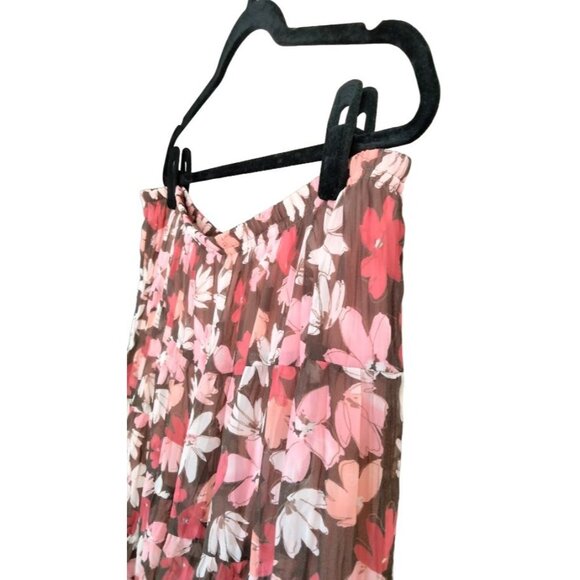 Fashion Bug Floral Tiered Elastic Waist Chiffon Skirt Plus Size 18/20W - Picture 5 of 7